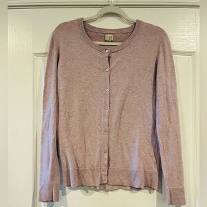 A New Day Women’s Lilac Button Down Sweater, Size M
